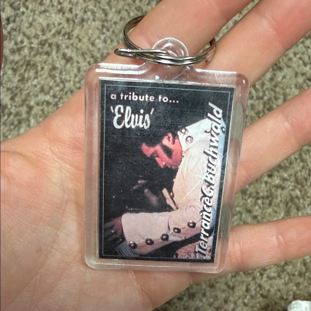 Vintage 2001 Elvis Tribute Terrance C. Buchwald Keychain - Picture 4 of 5